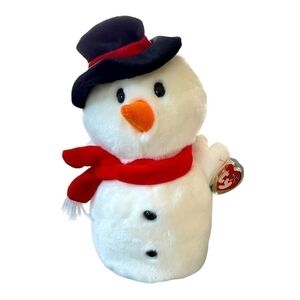 NWT TY Beanie Buddies Christmas Holiday Snowball the Snowman Toy Collection 2001